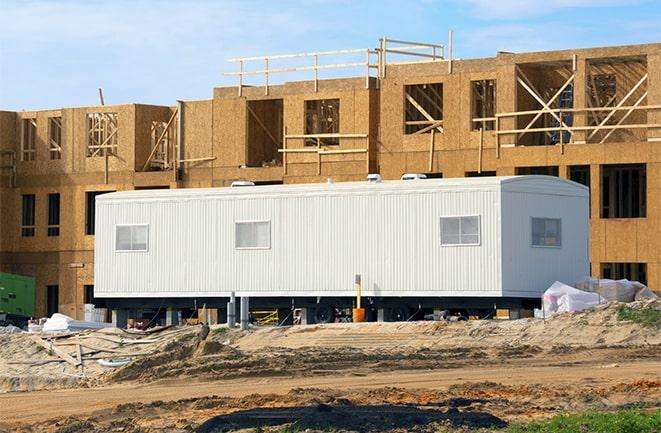 temporary office rentals at a construction site in Fairfield